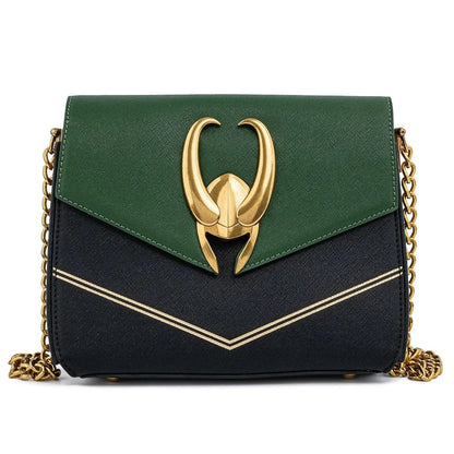 Marvel Loki PU Leather Shoulder Bag – Women’s Fashion Travel Messenger & Cosplay Backpack