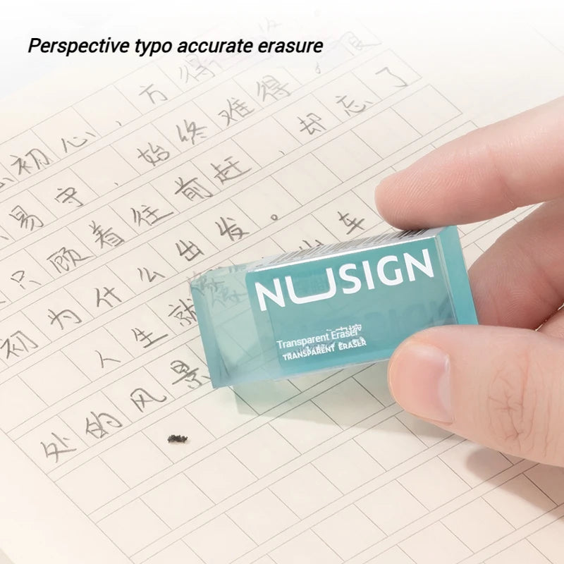 NUSIGN 2B Soft Rubber Pencil Eraser – Art Sketching, Exam & Writing Correction Eraser for Students & School Stationery Supplies