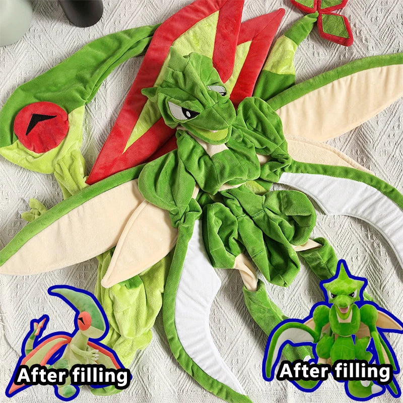 Scyther & Flygon Pokémon Plush Toy - 60/120cm Oversized Soft Pillow Gift for Kids