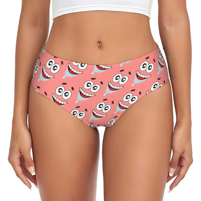 Women’s Anime Graphic Brief Panties - Soft Cartoon Print Underwear