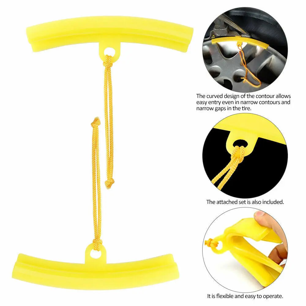5PCS Alloy Wheel Rim Protector Set – Soft Edge Covers for Motorcycle Tire Removal & Rim Protection Styling Parts
