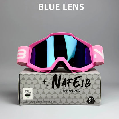 NAFEIB N17 Motorcycle Goggles – Motocross, Cycling & Off-Road Sport Glasses for MTB, ATV & Dirt Bike