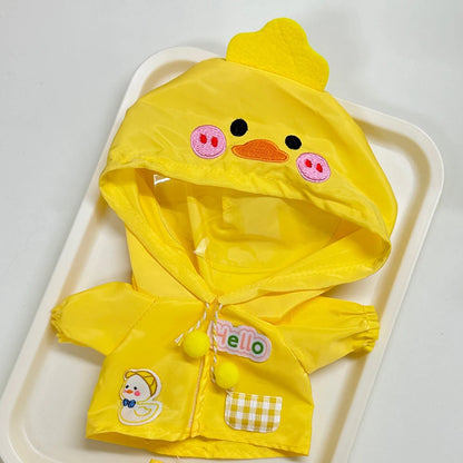 Mini Raincoat & Boots Outfit for Labubu Idol Doll – Doll Clothes & Accessories Gift Set
