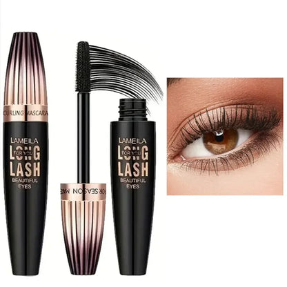 Waterproof 4D Mascara – Thick, Long, Smudge-Proof, Plumping & Curling Eye Makeup