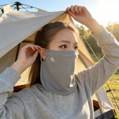 Women’s Ice Silk Sun Protection Mask 2026 – Breathable UV Resistant Cycling Neck Gaiter Summer Sunshade Veil