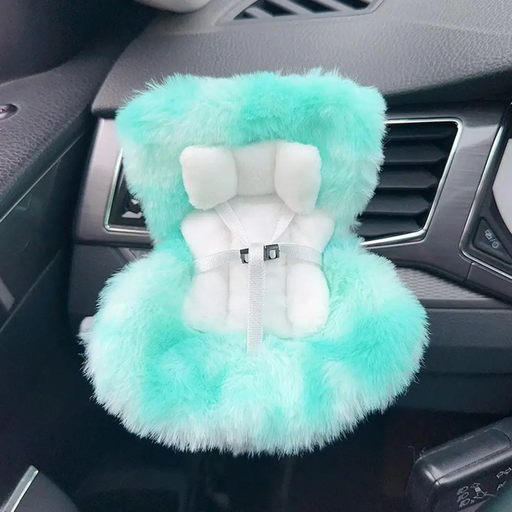17cm Doll Seat Mini Sofa – Labubu Car Air Outlet Decoration & Doll Accessory Gift
