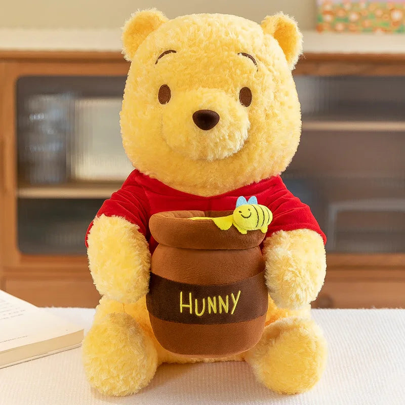 35–55cm Winnie the Pooh Plush Toy — Anime Disney Honey Jar Soft Stuffed Pooh Bear for Kids, Children, Kawaii Birthday Gift