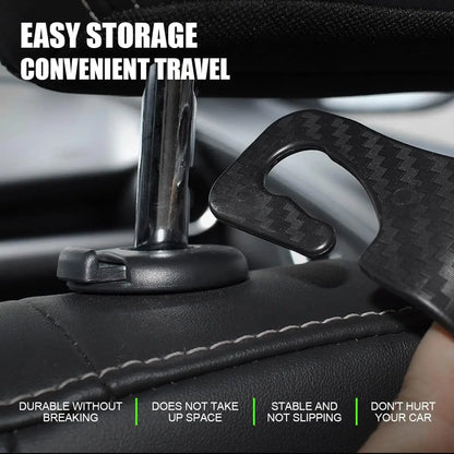 Car Back Seat Hook Phone Holder - Headrest Stand for iPhone, Samsung & All Phones