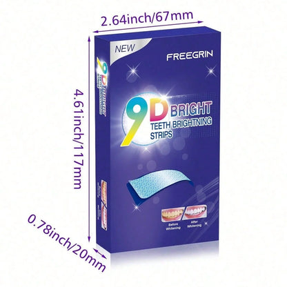 9D Teeth Whitening Strips - Tooth Brightening Treatment for a Whiter Smile and Daily Oral Care