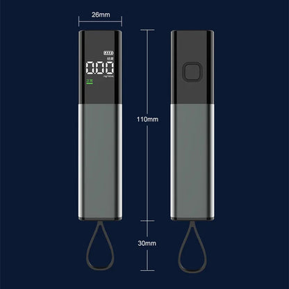 Digital Alcohol Breathalyzer Tester – Rechargeable Breath Alcohol Detector with Digital Display and Lanyard