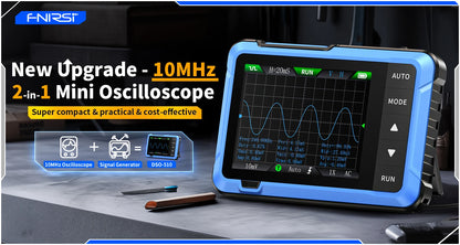 FNIRSI DSO510 DSO152 DSO153 Mini Handheld Digital Oscilloscope | 2-in-1, 48MS/s, 10MHz Bandwidth for Electronic Repair