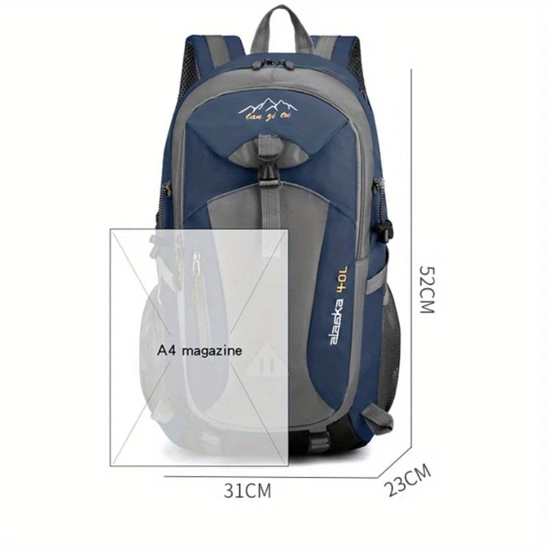 New 40L Outdoor Hiking Backpack – Men’s & Women’s Sports Shoulder Bag for Leisure & Travel, Large Capacity