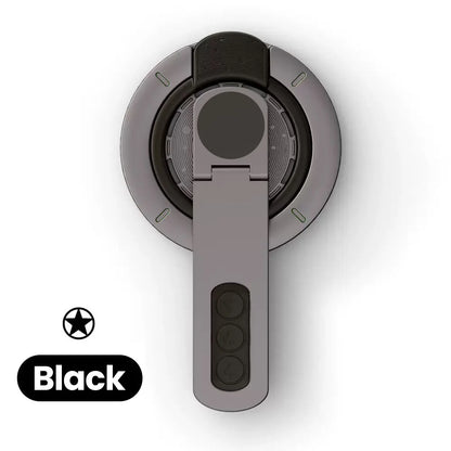 3-in-1 Magnetic Finger Ring Phone Holder - Rotating Double-Sided MagSafe Stand for iPhone 17 16 15 14 13 12