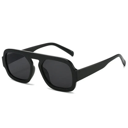 JNPCXI Retro Square Sunglasses – Fashion Gradient UV400 Shades for Men & Women, Punk Style