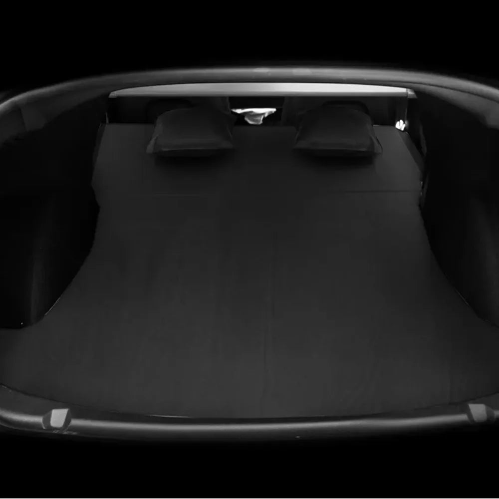 Tesla Model 3 & Model Y Inflatable Car Bed – Suede Fabric Travel Air Mattress for Camping (2017-2024)