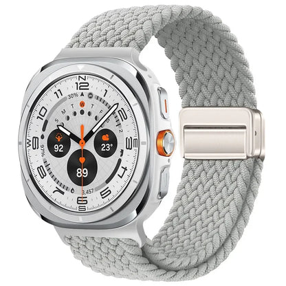 Magnetic Nylon Strap for Samsung Galaxy Watch Ultra 47mm – Adjustable Loop Bracelet Band Accessory