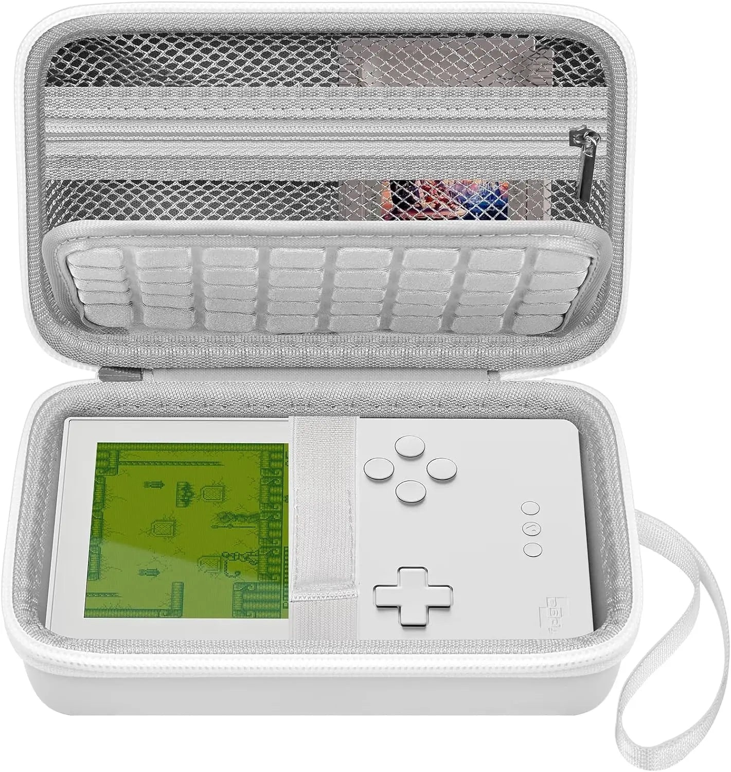 Hard Case for Analogue Pocket Handheld Console — Portable Mini Game Player Storage Bag for Game Cards