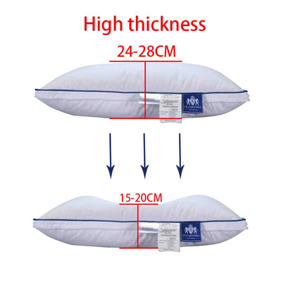 100% Goose Down Pillow – Luxury Five-Star Hotel Quality, Soft & Supportive Sleep Pillow, Single Size