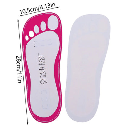 20PCS Disposable Women’s Tanning Slippers – 11" Sticky Foot Pads Protectors for Spray Tan & Body Care