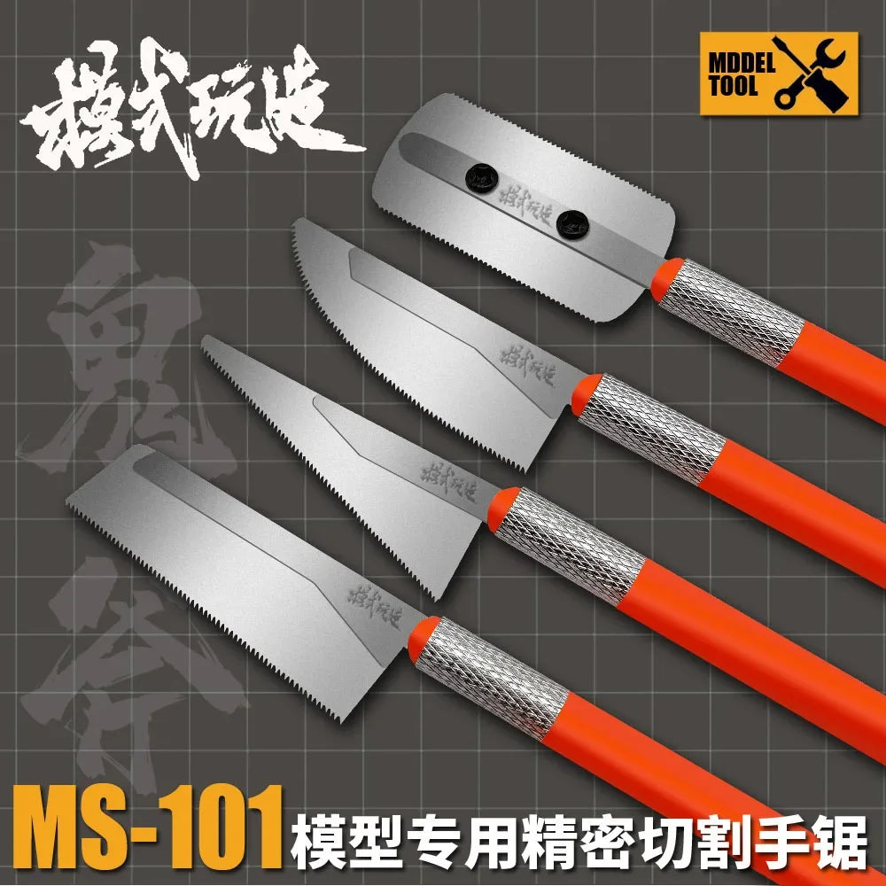 Hobby Model Craft Mini Hand Saw – 3 Blade Styles Etching Chip Saw for Model Building