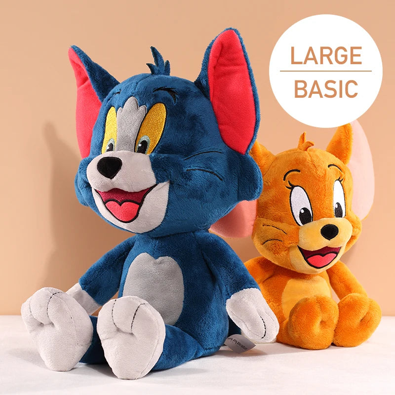 Tom and Jerry Plush Toy - Cartoon Movie Cat and Mouse Plushies - Stuffed Animals, Soap Action Figure, and Studio Doll Toys
