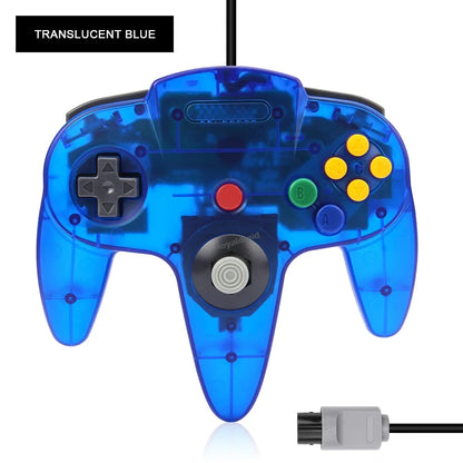 Wired Transparent N64 Gamepad Controller – Joystick for Nintendo 64 Console Accessories
