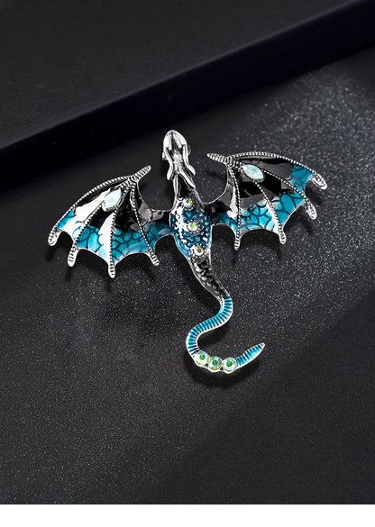 Fly Dragon Enamel Lapel Pins - Brooch for Jeans, Backpacks | Jewelry Clothing Badges | Wedding Gift & DIY Decor for Men