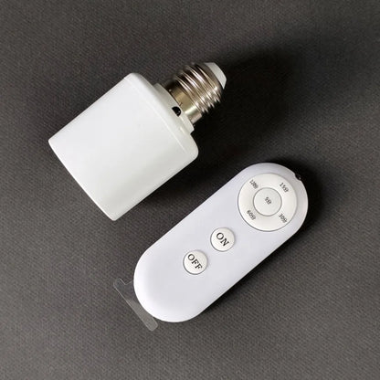 E27 Smart Lamp Holder - Wireless Remote Control Timer Switch for Home & Bedroom Lighting