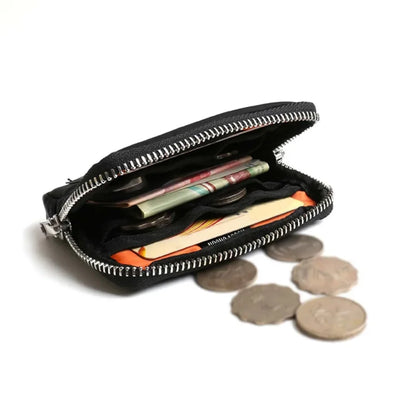 Japanese Men’s Wallet & Earbuds Storage Bag – Credit Card Holder Case, Bank Card Organizer, Zipper Coin Purse for Boys & Girls