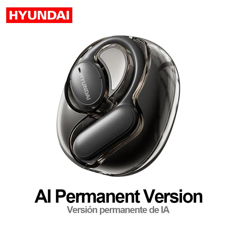 Choice HYUNDAI Openair5 AI Bluetooth Translation Earphones – Hanging Ear Type, 100+ Languages, Intelligent Meeting Earphone Gift