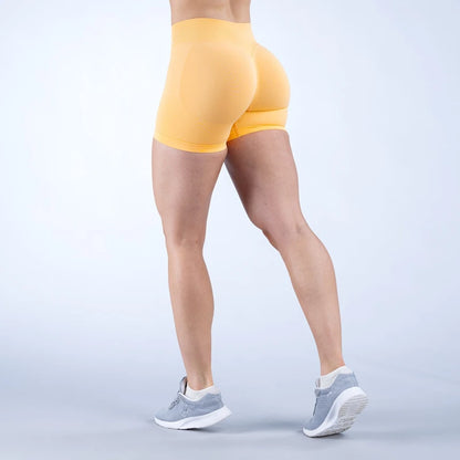 Women’s Gym Impact Running Shorts — Seamless Scrunch Butt Biker & Yoga Athletic Leggings