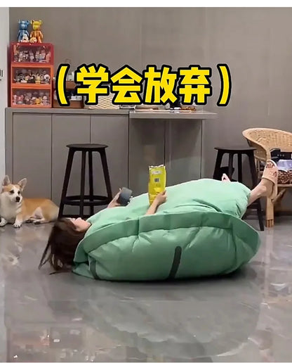 80/100CM Big Turtle Shell Plush — Wearable Stuffed Pillow Sleeping Bag, Funny Soft Cushion Gift