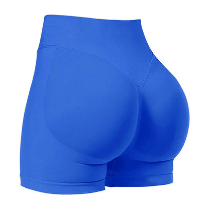 Women’s Summer Low-Waist Seamless Shorts – High-Stretch Gym, Yoga, Running & Cycling Shorts