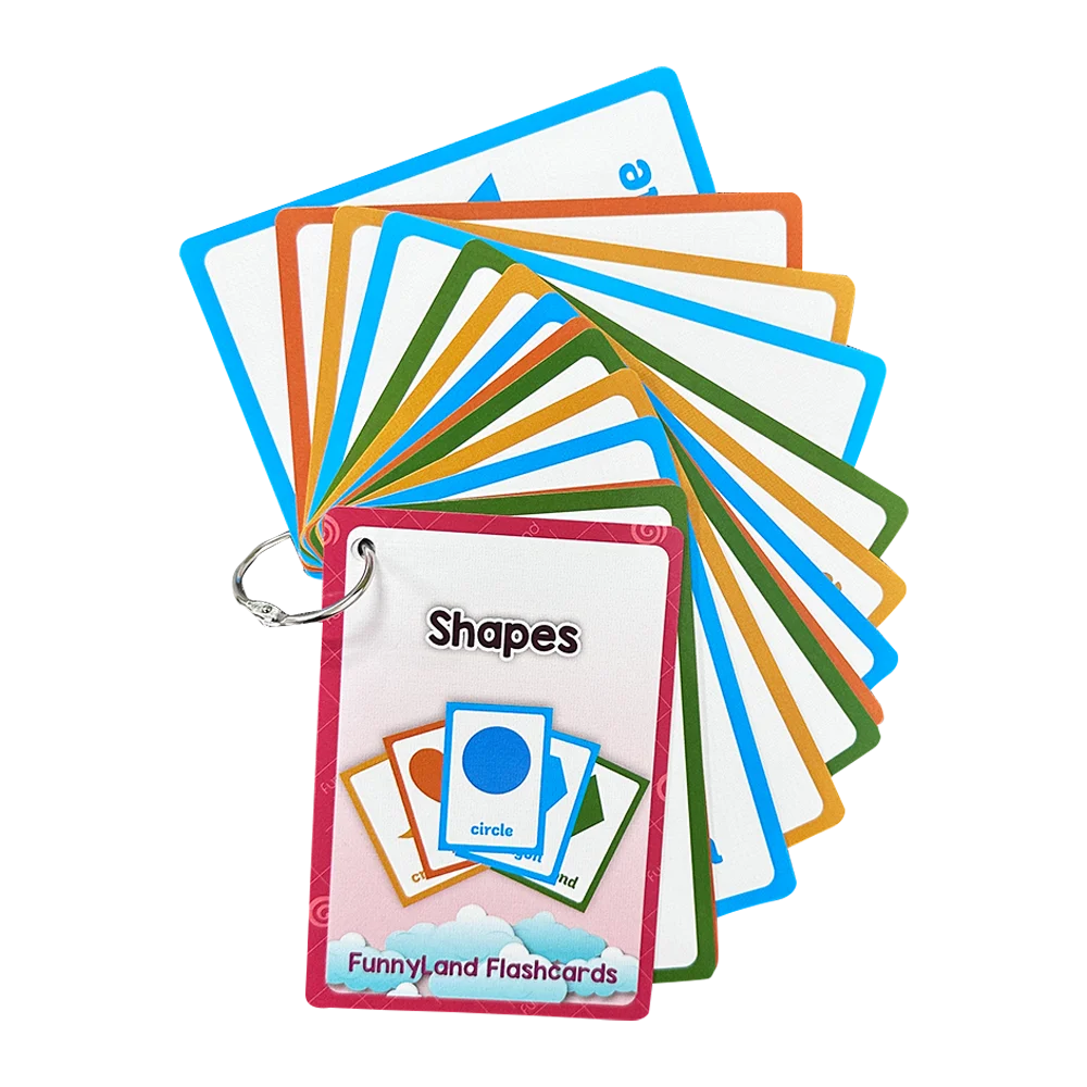 Kids English Vocabulary Flashcards - 26 Themes Fruits Animals Vehicles & Learning Activity Cards