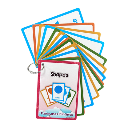 Kids English Vocabulary Flashcards - 26 Themes Fruits Animals Vehicles & Learning Activity Cards