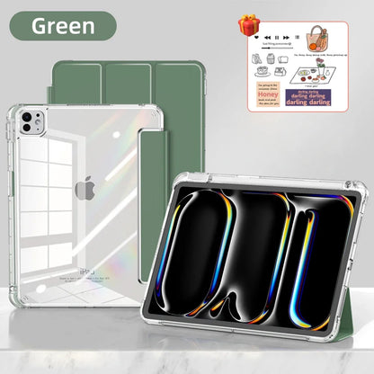 2025 Transparent iPad Case — Shockproof Cover for iPad Pro, Air, Mini & 5th–11th Gen (11–12.9")