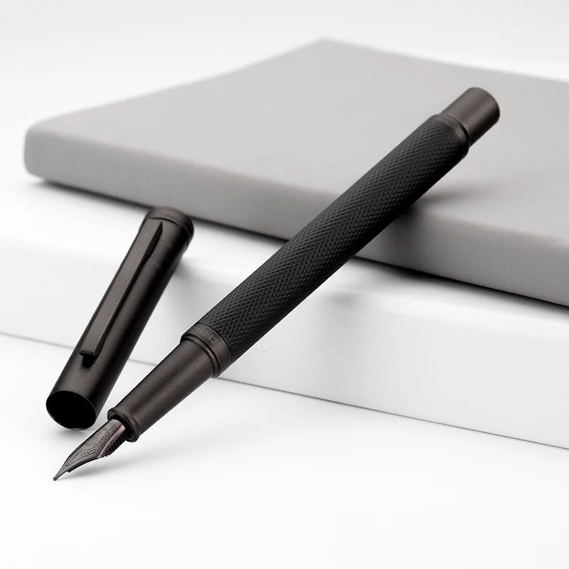 LT Hongdian Titanium Black Forest Calligraphy Pen — Student & Business Ink Pen with Gift Box