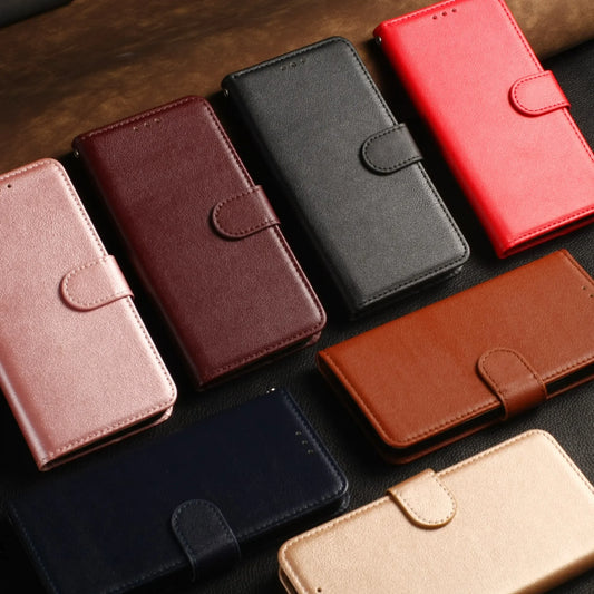 Leather Flip Wallet Case for Huawei & Honor – Protective Cover for Honor 20/20i/10i/9/9A/8X, P10/P20/P30 Lite Pro, 8C/8A/8S, 7C/7A/7S
