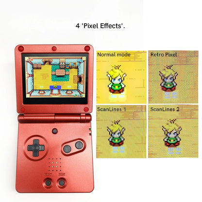 HISPEEDIDO V5 Laminated GBA IPS Backlight Screen Kit — Easy Install with Shell for GameBoy Advance SP, No Cutting Needed