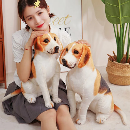 45-65cm Realistic Beagle Plush Toy - Stuffed Dog Doll, Gift, Home Decor & Pet Store Mascot