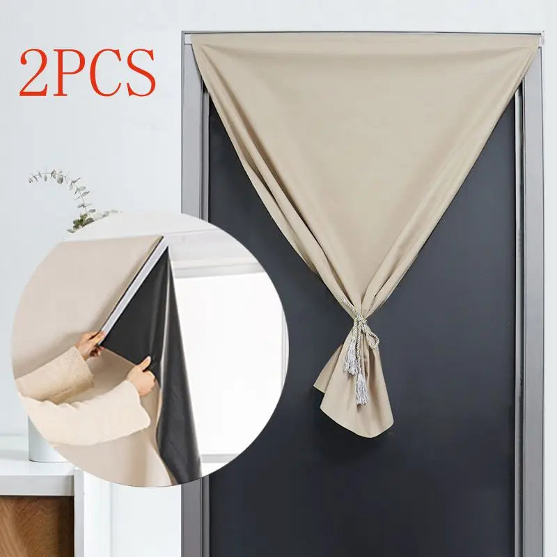 100% Blackout Self-Adhesive Curtain – Punch-Free Sunshade for Bedroom, Window, Door, and Balcony with Privacy and Insulation