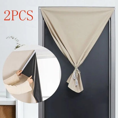 100% Blackout Self-Adhesive Curtain – Punch-Free Sunshade for Bedroom, Window, Door, and Balcony with Privacy and Insulation