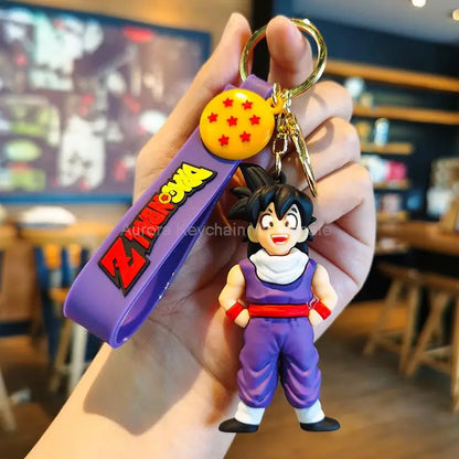 Dragon Ball Z Keychain – Super Saiyan Goku, Bulma, Broly, Piccolo & Majin Buu Car Pendant Toy Gift for Kids