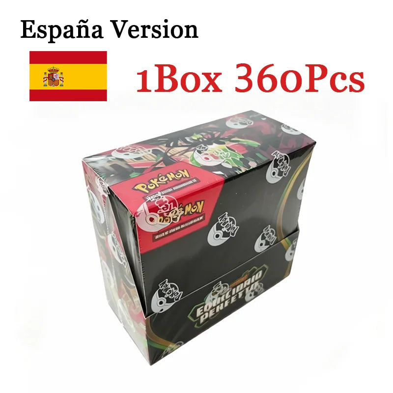 360PCS Pokémon Trading Card Game Booster Set – Prismatic Evolutions Scarlet & Violet English Battle Cards Collection Gift Pack