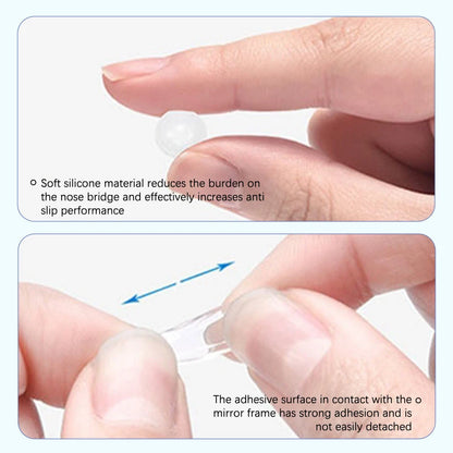 Anti-Slip Silicone Eyeglass Nose Pads – Invisible Self-Adhesive Air Cushion Nose Holders for Glasses Comfort & Fit Support