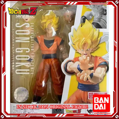 Original Bandai Dragon Ball Z S.H.Figuarts — Super Saiyan God Blue Son Goku Action Figure Model Toy