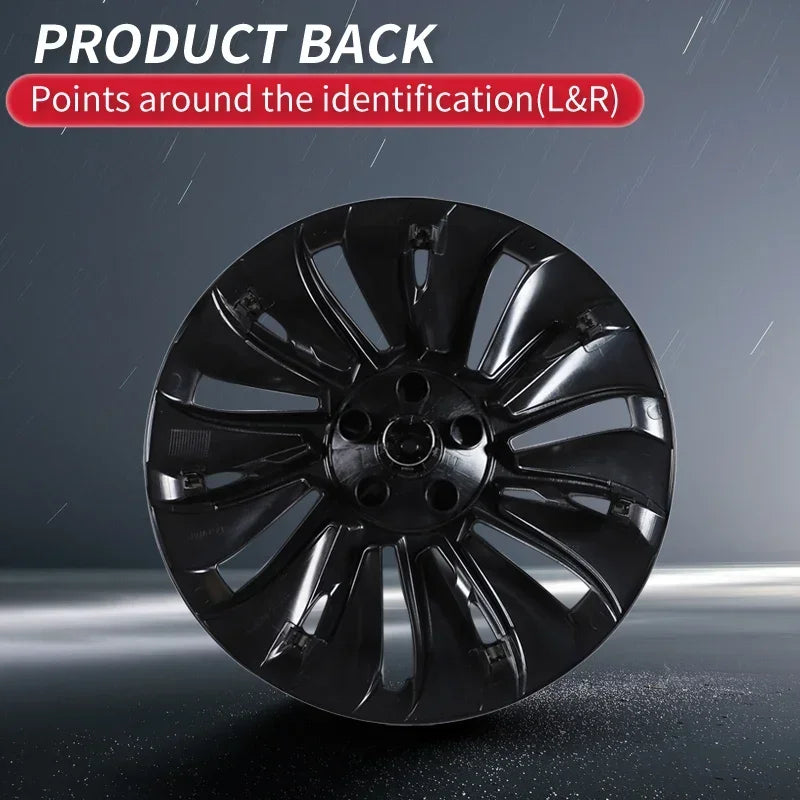 4PCS HubCap Performance Rim Covers – Replacement Wheel Caps for Tesla Model Y 19-Inch (2018-2024)