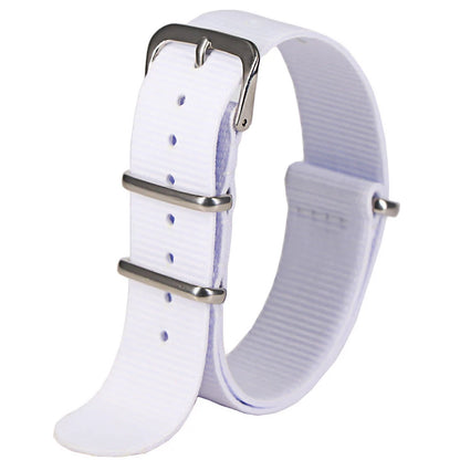 Nylon Watch Strap 16mm 18mm 20mm 22mm — Waterproof Army Sport Watch Band Replacement Belt