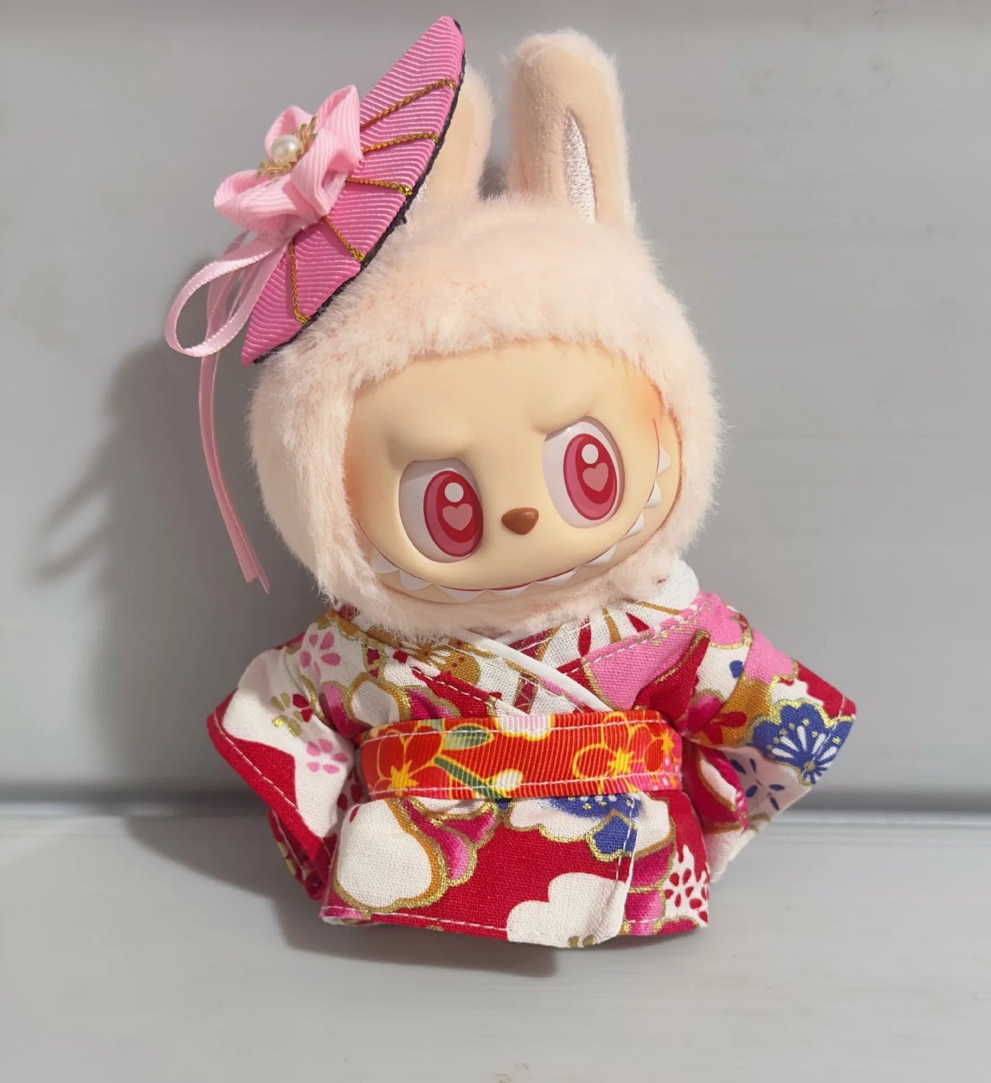 17cm Labubu V1-V3 Doll Clothes – Traditional Kimono Outfit Accessories, Fashion Gift