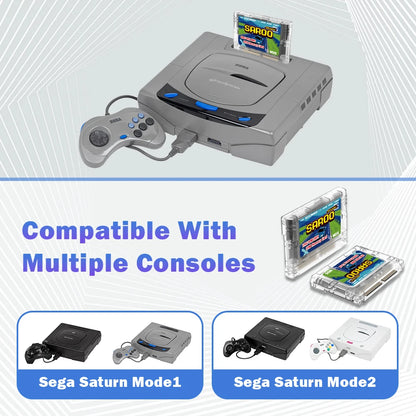 EPICJOY SEGA Saturn SAROO Optical Drive Emulator — SDLoader FlashCart with 1MB/4MB RAM & 8MB Memory Card